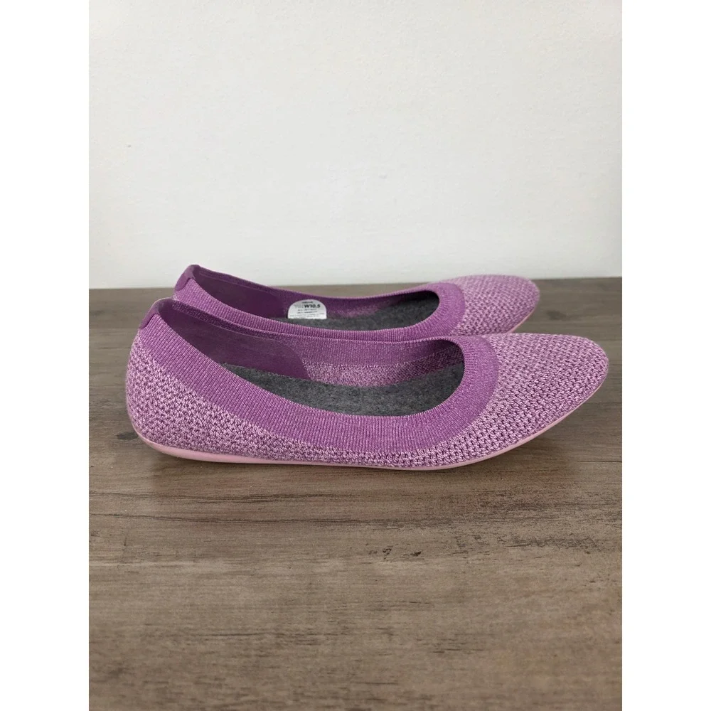 Allbirds Tree Breezers Women's Knit Ballet Flats Lavender Size 10.5‎